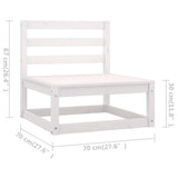 vidaXL Salon de jardin 5 pcs avec coussins Bois de pin massif