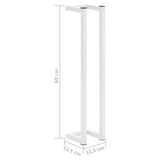 vidaXL Porte-serviette Noir 25x20x95 cm Fer