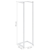 vidaXL Porte-serviette Noir 25x20x95 cm Fer