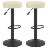 vidaXL Tabourets de bar lot de 2 gris velours