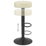 vidaXL Tabourets de bar lot de 2 gris velours