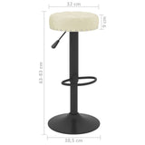 vidaXL Tabourets de bar lot de 2 gris velours