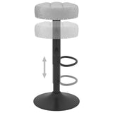 vidaXL Tabourets de bar lot de 2 gris velours