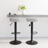 vidaXL Tabourets de bar lot de 2 gris velours (plusieurs options disponibles)