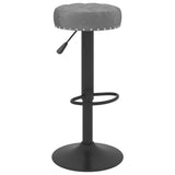 vidaXL Tabourets de bar lot de 2 gris velours