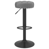 vidaXL Tabourets de bar lot de 2 gris velours