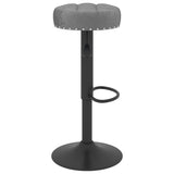 vidaXL Tabourets de bar lot de 2 gris velours