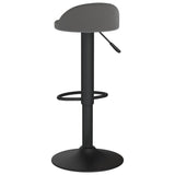 vidaXL Tabouret de bar Gris foncé Velours