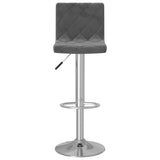vidaXL Tabourets de bar lot de 2 gris foncé velours