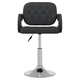 vidaXL Chaises à manger pivotantes lot de 2 noir similicuir