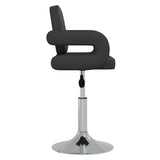 vidaXL Chaises à manger pivotantes lot de 2 noir similicuir