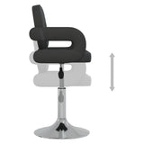 vidaXL Chaises à manger pivotantes lot de 2 noir similicuir
