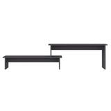 vidaXL Meuble TV Noir brillant 180x30x43 cm Aggloméré