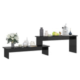 vidaXL Meuble TV Noir brillant 180x30x43 cm Aggloméré
