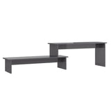 vidaXL Meuble TV Noir brillant 180x30x43 cm Aggloméré