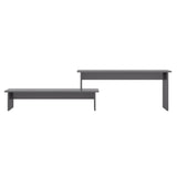 vidaXL Meuble TV Noir brillant 180x30x43 cm Aggloméré