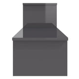 vidaXL Meuble TV Noir brillant 180x30x43 cm Aggloméré