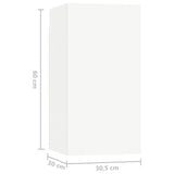 vidaXL Ensemble de meubles TV 10 pcs Blanc Bois d'ingénierie