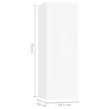 vidaXL Ensemble de meubles TV 10 pcs Blanc Bois d'ingénierie
