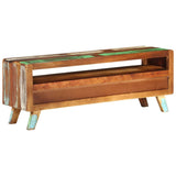 vidaXL Meuble TV 110x30x40 cm Bois massif de manguier