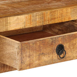 vidaXL Meuble TV 110x30x40 cm Bois massif de manguier