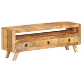 vidaXL Meuble TV 110x30x40 cm Bois massif de manguier