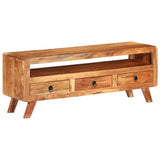 vidaXL Meuble TV 110x30x40 cm Bois massif de manguier