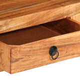 vidaXL Meuble TV 110x30x40 cm Bois massif de manguier