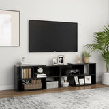 vidaXL Meuble TV Noir brillant 149x30x52 cm Bois d'ingénierie (plusieurs options disponibles)