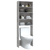 vidaXL Meuble pour machine à laver Gris béton 64x24x190 cm