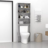 vidaXL Meuble pour machine à laver Gris béton 64x24x190 cm