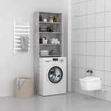 vidaXL Meuble pour machine à laver Gris béton 64x24x190 cm