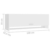 vidaXL Garde-robe gris béton 100x32,5x35 cm bois d'ingénierie