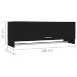 vidaXL Garde-robe gris béton 100x32,5x35 cm bois d'ingénierie