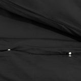 vidaXL Ensemble de housse de couette Noir 240x220 cm Microfibre légère