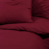 vidaXL Ensemble de housse de couette Bordeaux 200x200 cm Microfibre