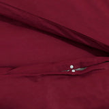 vidaXL Ensemble de housse de couette Bordeaux 200x200 cm Microfibre