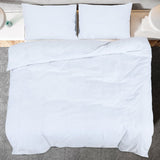 vidaXL Ensemble de housse de couette Blanc 200x220 cm Coton