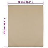 vidaXL Draps-housses Jersey 2 pcs Blanc 160x200 cm Coton