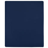 vidaXL Draps-housses Jersey 2 pcs Blanc 160x200 cm Coton