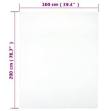 vidaXL Draps-housses Jersey 2 pcs Blanc 160x200 cm Coton