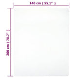 vidaXL Draps-housses Jersey 2 pcs Blanc 160x200 cm Coton