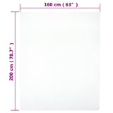 vidaXL Draps-housses Jersey 2 pcs Blanc 160x200 cm Coton