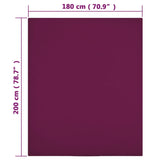 vidaXL Draps-housses Jersey 2 pcs Blanc 160x200 cm Coton