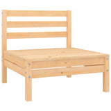 vidaXL Salon de jardin 8 pcs Blanc Bois de pin massif
