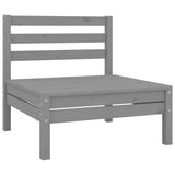vidaXL Salon de jardin 8 pcs Blanc Bois de pin massif
