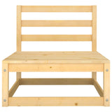 vidaXL Salon de jardin 9 pcs avec coussins Bois de pin massif