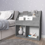 vidaXL Porte-revue pour enfants Gris et chêne sonoma Bois d’ingénierie