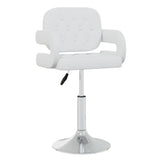 vidaXL Chaises à manger pivotantes lot de 2 noir similicuir