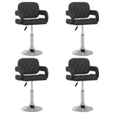 vidaXL Chaises à manger pivotantes lot de 2 noir similicuir
